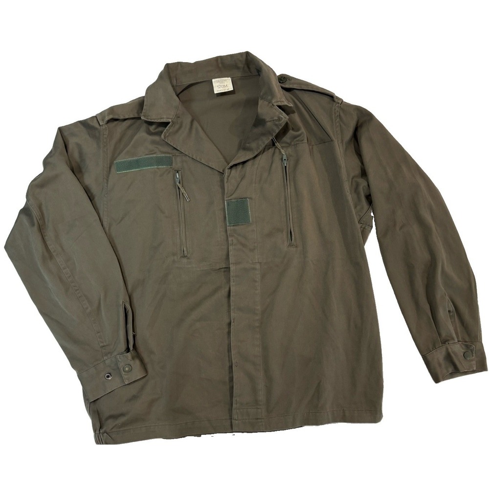 Vintage French Army F2 Jacket Olive Drab Combat Field Coat 1994 Bidermann 120M